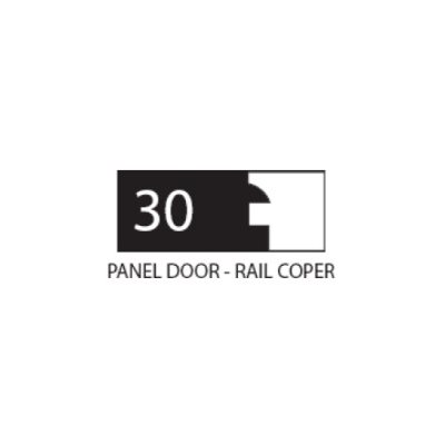 (SET 3) 1" COROB LIGHT DUTY MOULDING KNIVES (PANEL DOOR - RAIL COPER)